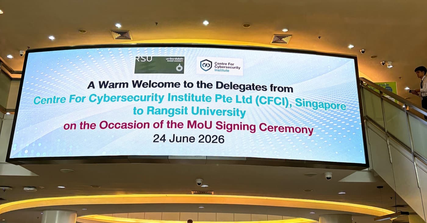 Rangsit University welcomes the CFCI delegation on the occasion of the MoU signing ceremony, 24 June 2026